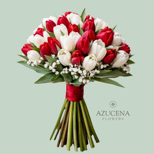 Bouquet de Novia de Tulipanes — Azucena Florería