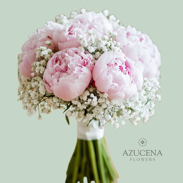 Ramo de Novia con Peonías — Azucena Florería