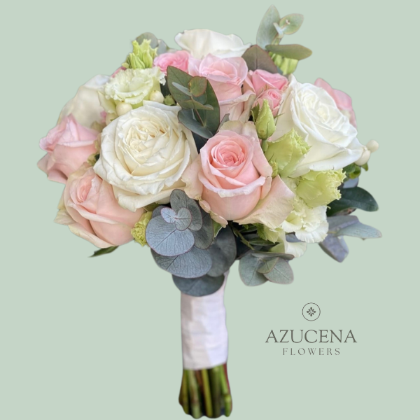 Ramo de Novia en tonos Pasteles — Azucena Florería