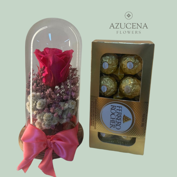 Rosa Preservada y Dulzura — Azucena Florería