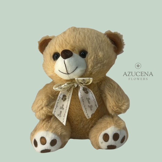 Oso de Peluche Color Crema — Azucena Florería