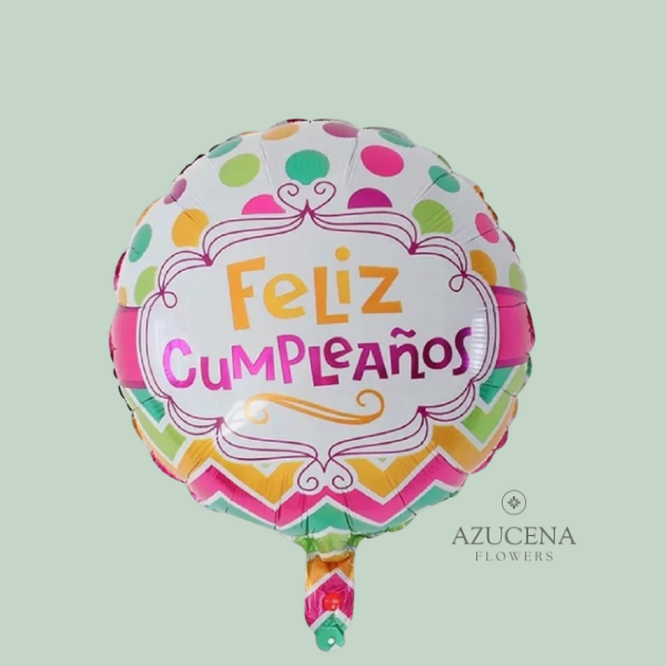 Globo de Feliz Cumpleaños — Azucena Florería