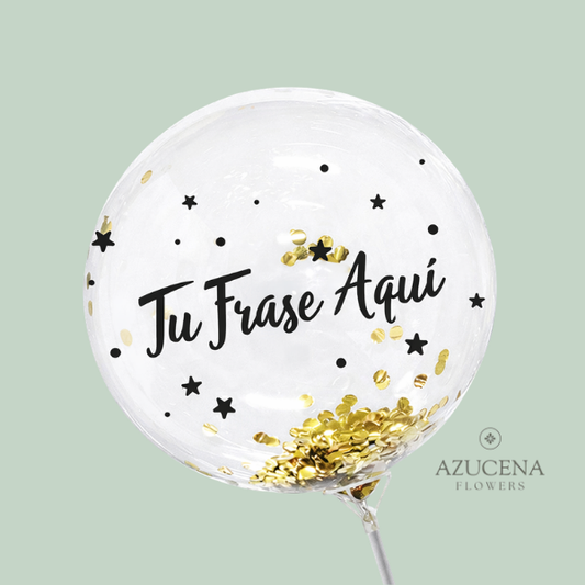 Globo Burbuja Personalizado — Azucena Florería