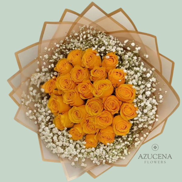 Ramo con Rosas Amarillas — Azucena Florería
