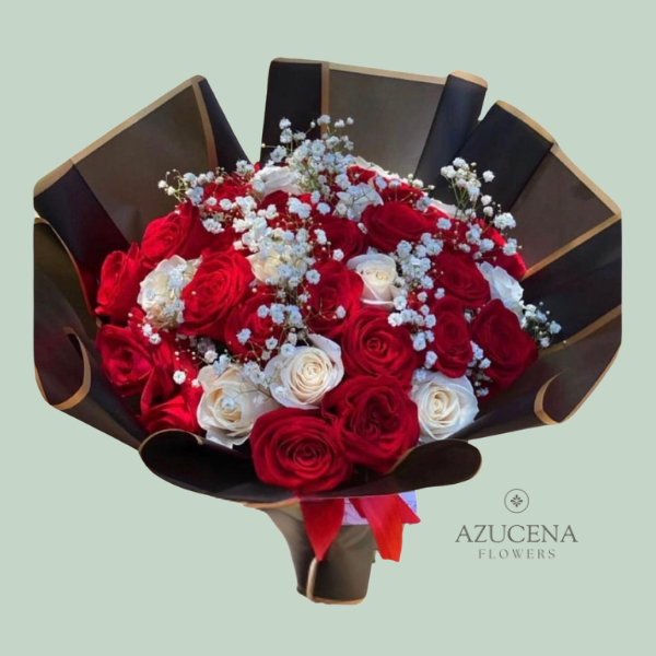 Ramo Buchón de Rosas Bicolor — Azucena Florería