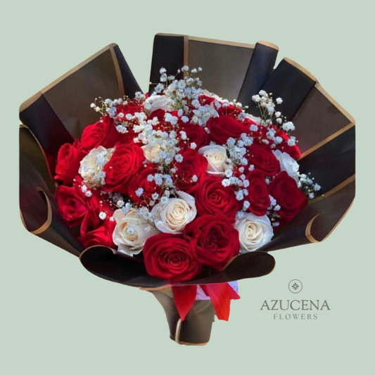 Ramo Buchón de Rosas Bicolor — Azucena Florería
