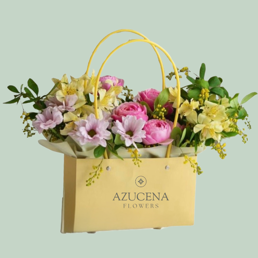 Cartera con Peonías — Azucena Florería