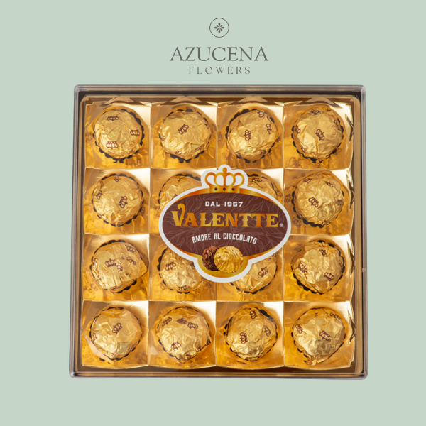 Chocolate Valentte de 16 Unidades — Azucena Florería